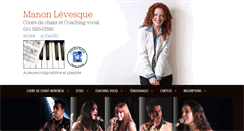 Desktop Screenshot of manonlevesque.com
