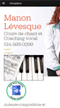 Mobile Screenshot of manonlevesque.com