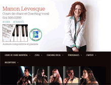 Tablet Screenshot of manonlevesque.com